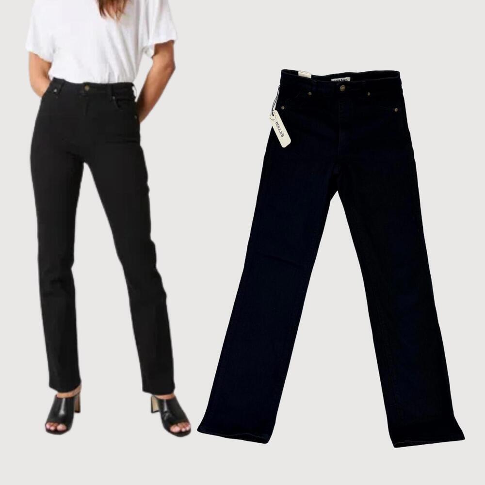 Rolla's Original Straight Jeans High Rise Black 27 NWT